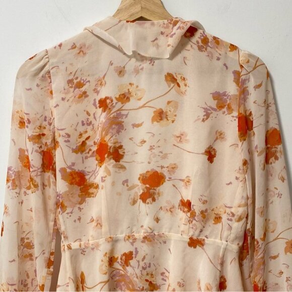 Aritzia Wilfred Nadine Floral Blouse XXS — 100% Polyester - Picture 6 of 10